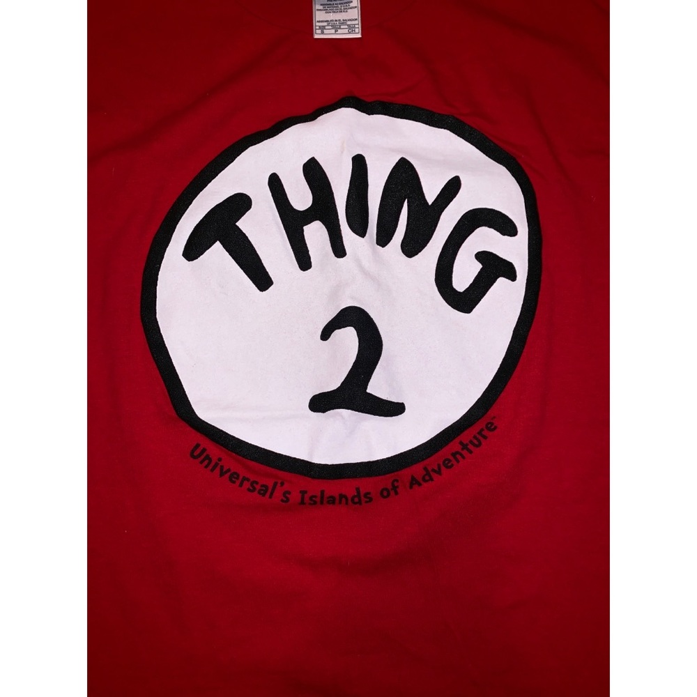 🌺 .•SALE•. Universal’s ‘Thing 2’ Red Tee